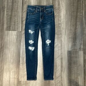 American Eagle Next Level Stretch Distressed Jeggings - 00S